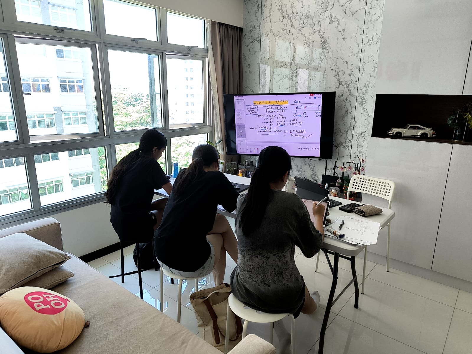 Small group lesson in session