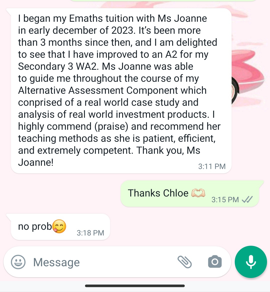 Testimonial