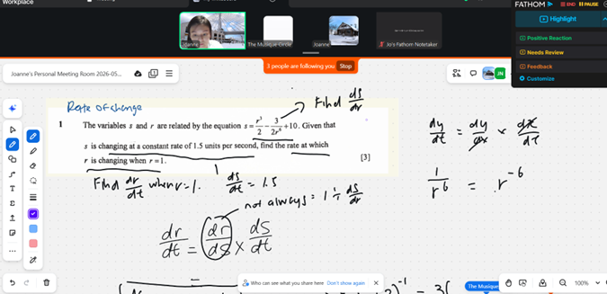 Online lesson interactive
